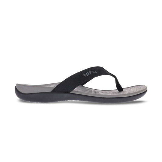 Wave Toe Post Sandal Unisex - Black