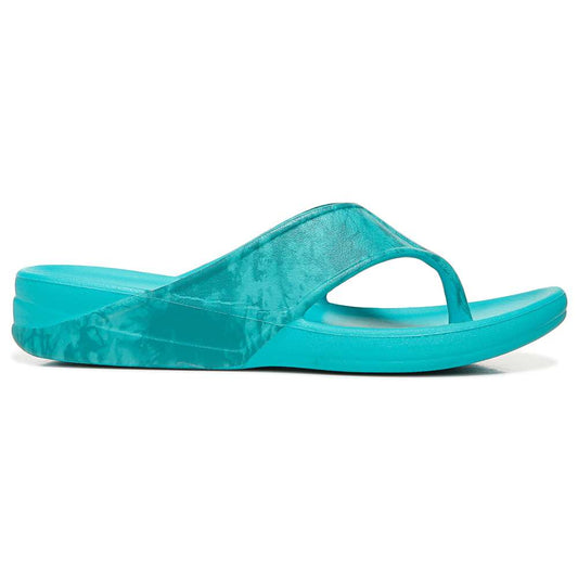 Villa Print Flip Flop Sandal - Teal