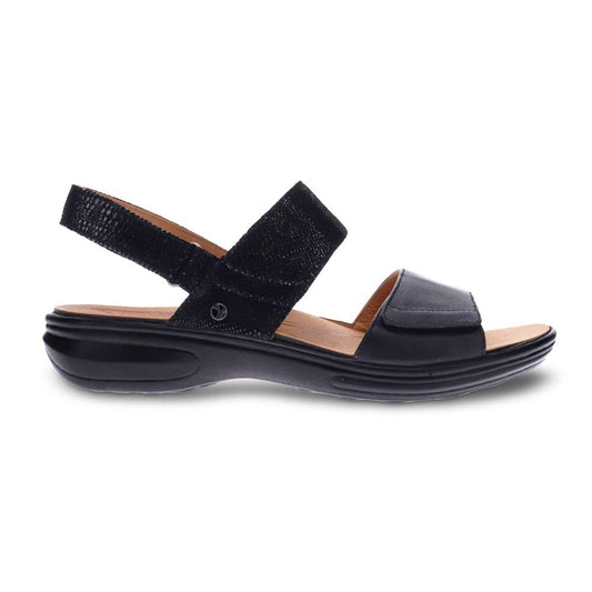 Como Adjustable Sandal - Black Lizard