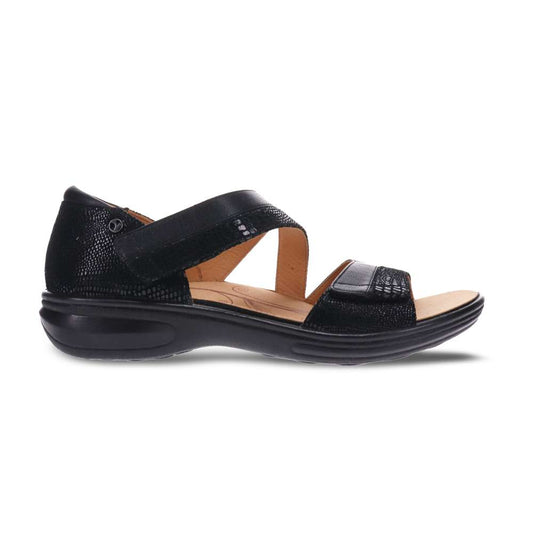 Mauritius Sandal - Black French/Lizard