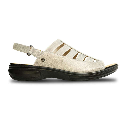 Olympia Elastic Sandal - Gold Wash