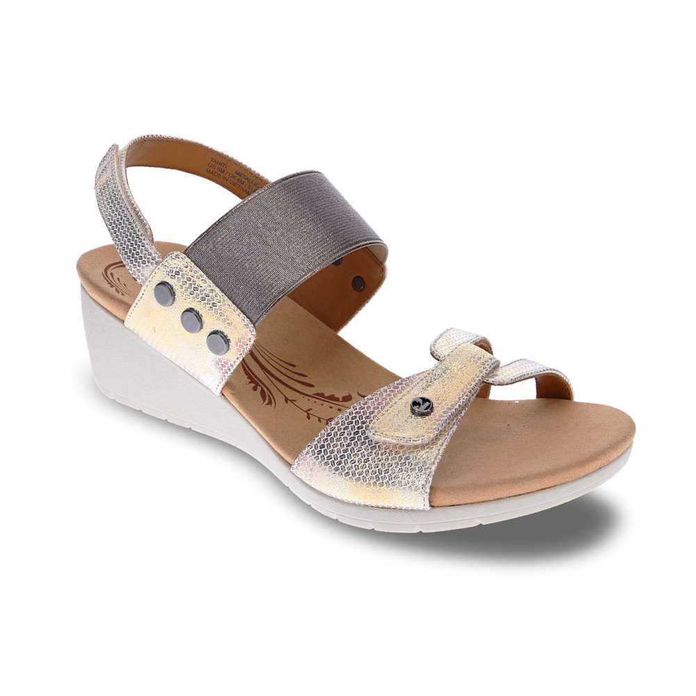 Tahiti Wedge - Metallic Interest