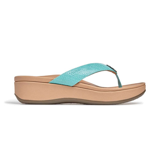 Pilar Platform Sandal - Teal