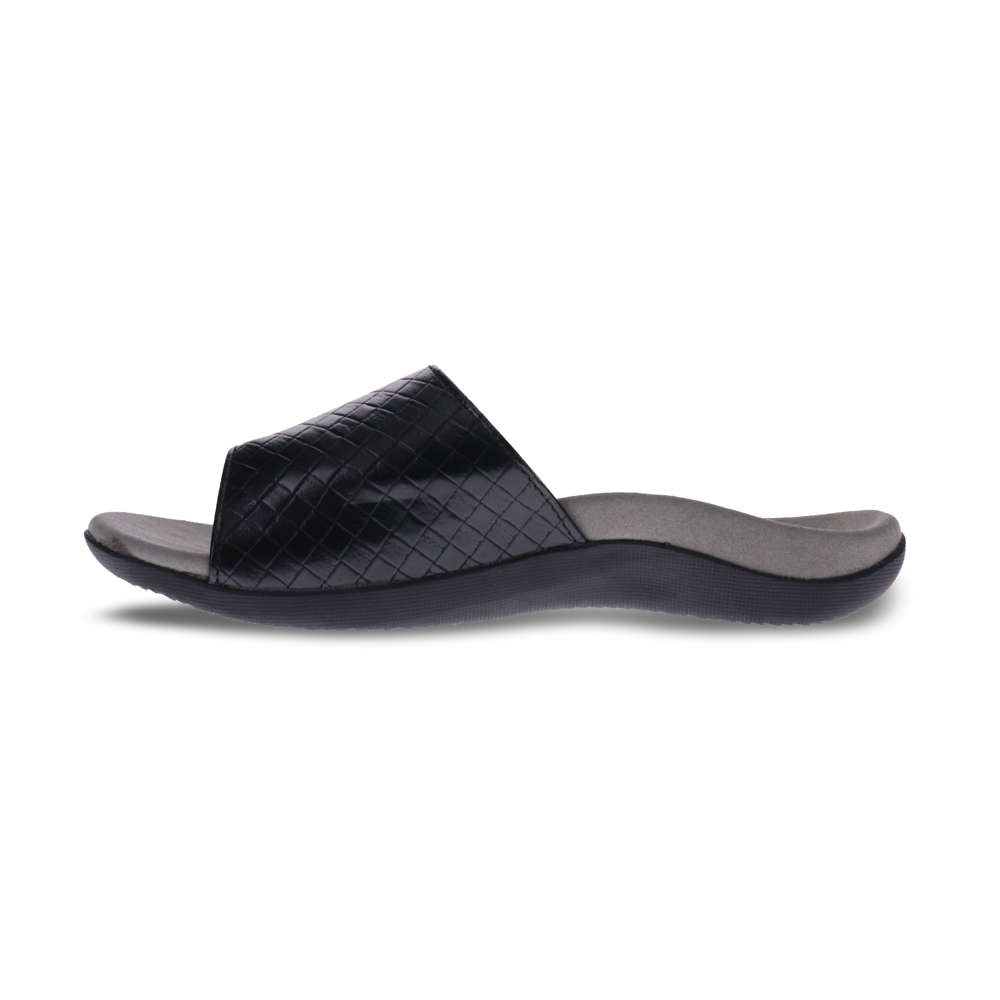 Samos Weave Slide - Black