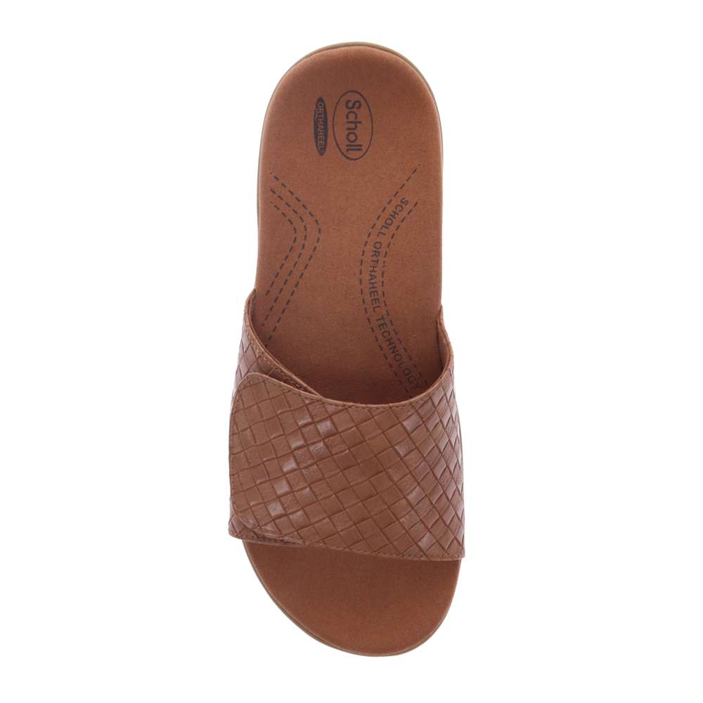 Samos Weave Slide - Brown
