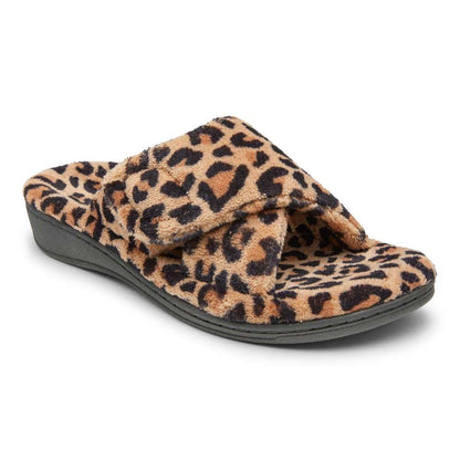 Relax Slipper - Tan Leopard