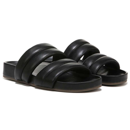 Mayla Slide Sandal - Black Nappa