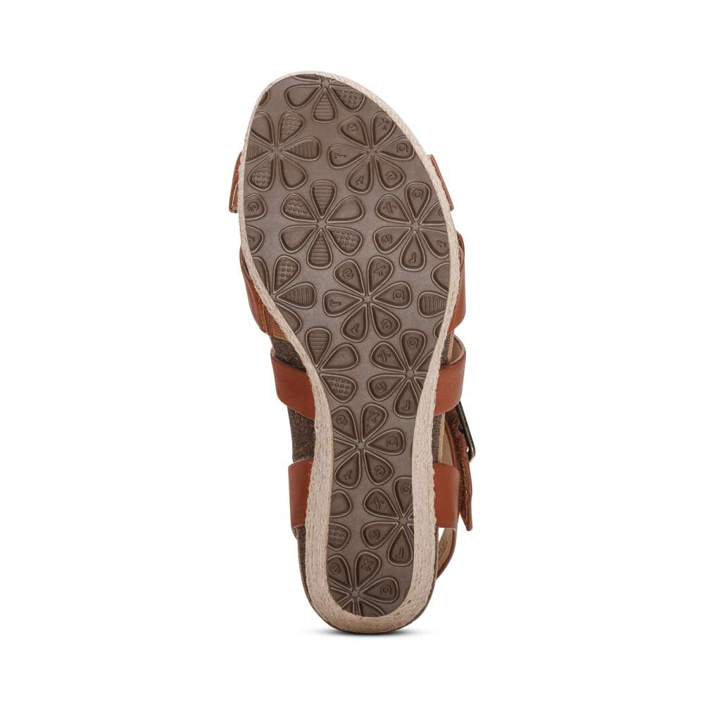 Anna Arch Support Wedge - Cognac