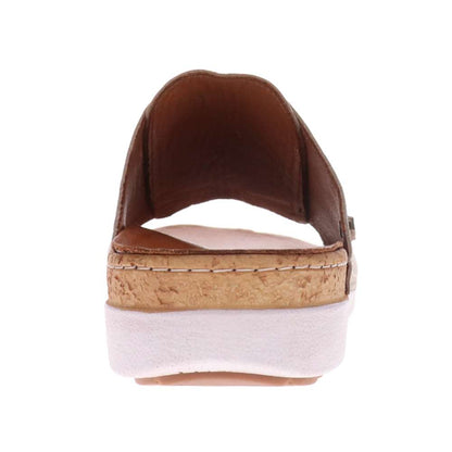 Antalya Slide - Gold Linen