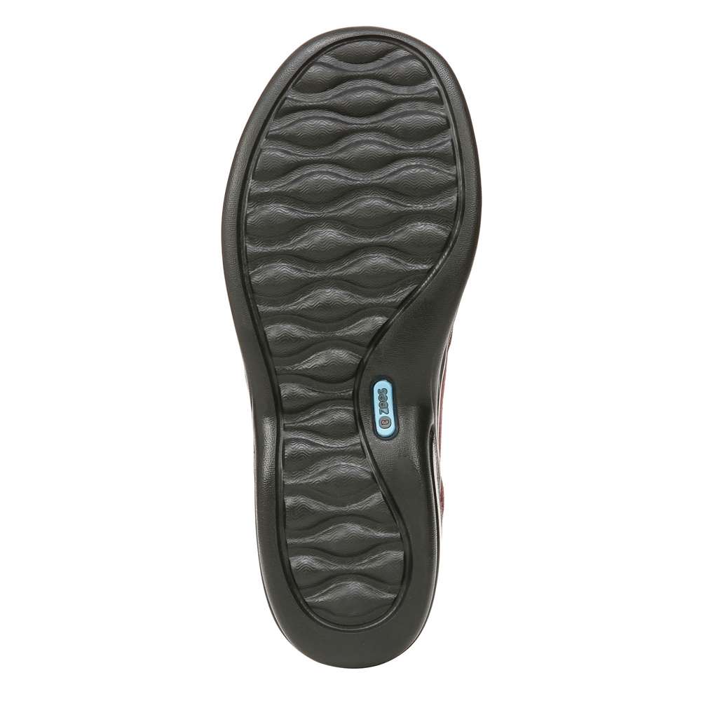 Niche Slip-On - Dark Red Ribbed Sparkle