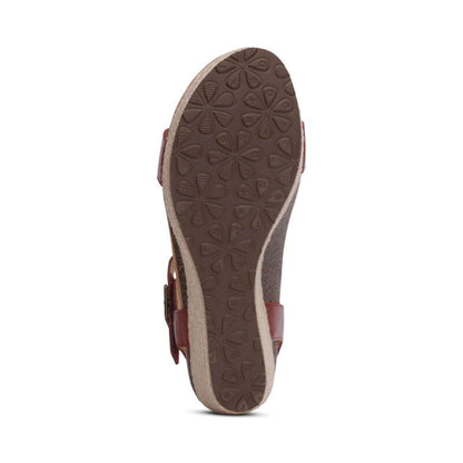 Sydney Espadrille Wedge - Red