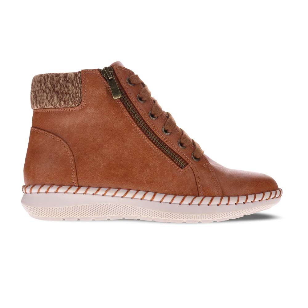 Willow Zip Bootie - Brown